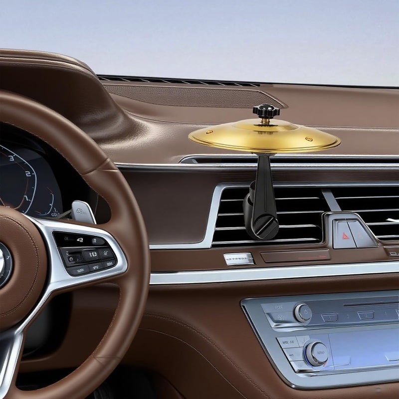 LIAMTU Car Vent Crash Cymbal - Make Driving Fun! Easy Install, Good For Drummers & Music Lovers,Gold - Image 4